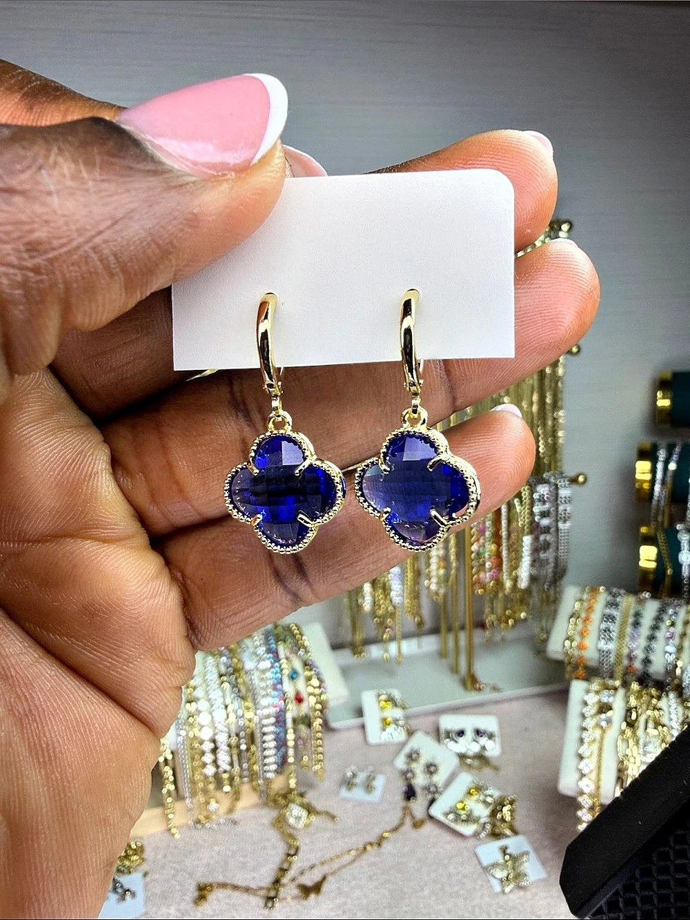 14K GOLD FILLED CLOVER EARRINGS
